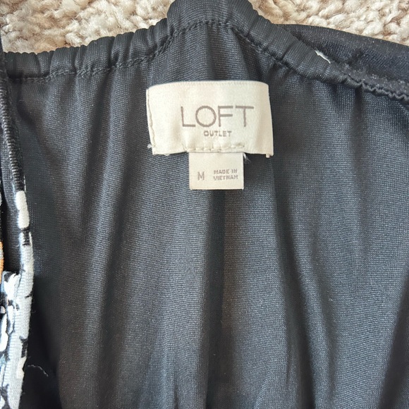 LOFT Black Floral Maxi Dress - Picture 4 of 6